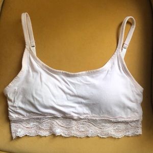 Pact lace smooth cup bralette